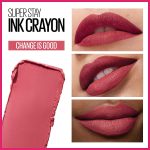 Maybelline Super Stay Ink Crayon Lipstick Makeup, Precision Tip Matte Lip Crayon with Built-in Sharpener, Longwear Up To 8Hrs, Achieve It All, Brown Nude, 1 Count - Image 4
